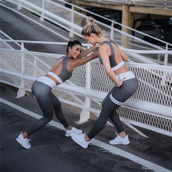 fashion seamless designer 2pcs sports suit womens bra pants yoga sets patchwork gym clothing leggings runner fitness backless suits, Gray
fashion seamless designer 2pcs sports suit womens bra pants yoga sets patchwork gym clothing leggings runner fitness backless suits, Gray
