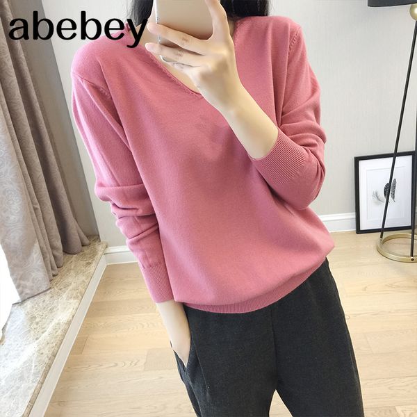 spring fall new sweater women inside loose pullover long sleeve v-neck knit bottoming shirt, White;black
spring fall new sweater women inside loose pullover long sleeve v-neck knit bottoming shirt, White;black