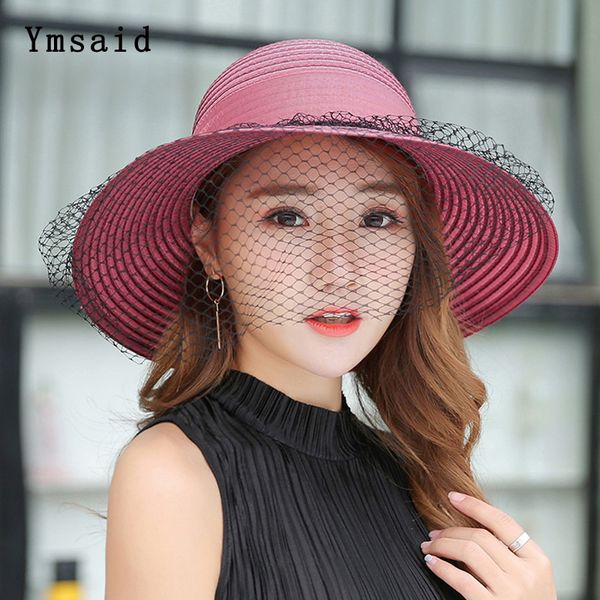 wide brim hats caps fedoras spring summer mesh yarn for women ladies flower rayon elegant sun headwear, Blue;gray
wide brim hats caps fedoras spring summer mesh yarn for women ladies flower rayon elegant sun headwear, Blue;gray