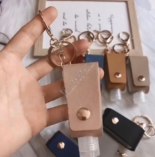 30ml hand sanitizer bottle + leather holder cover bag set with clip key chain bag pendants protable travel bottles keychain pendent d9202, Blue
30ml hand sanitizer bottle + leather holder cover bag set with clip key chain bag pendants protable travel bottles keychain pendent d9202, Blue