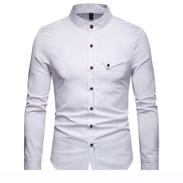 men fashion shirt streetwear social long sleeve male solid color casual slim fit clothing comfortable dress shirt man, White;black
men fashion shirt streetwear social long sleeve male solid color casual slim fit clothing comfortable dress shirt man, White;black
