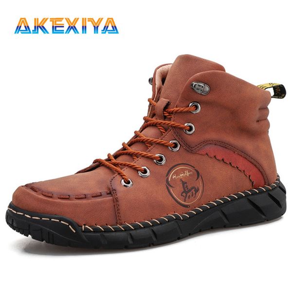 brand classic men's boots handmade leather men's winter boots outdoor waterproof men sneakers botas hombre big size 38-50, Black
brand classic men's boots handmade leather men's winter boots outdoor waterproof men sneakers botas hombre big size 38-50, Black