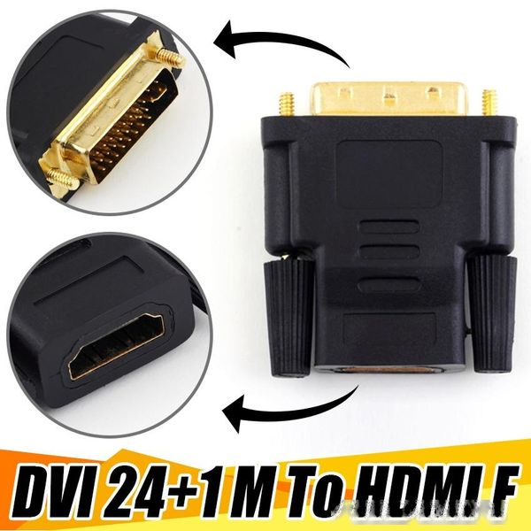 dvi to hdmi (dvi 24 1 male to hdmi 19pin) female gold-plated new m-f adapter converter for hdtv lcd new arrival 100pcs/lot
dvi to hdmi (dvi 24 1 male to hdmi 19pin) female gold-plated new m-f adapter converter for hdtv lcd new arrival 100pcs/lot