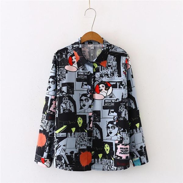 casual shirts with button spring long sleeve mens cartoon print shirts fashion turn down collar mens, White;black
casual shirts with button spring long sleeve mens cartoon print shirts fashion turn down collar mens, White;black