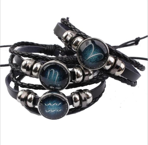 zalzyywb twelve constellation bracelet hand-woven beaded retro leather constellation wrap bracelet for men jewelry gifts, Golden;silver
zalzyywb twelve constellation bracelet hand-woven beaded retro leather constellation wrap bracelet for men jewelry gifts, Golden;silver