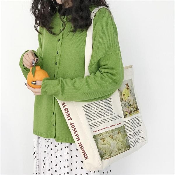 women canvas shoulder bag albert moore oil painting print shopping bags students book bag cotton cloth handbags tote for girls
women canvas shoulder bag albert moore oil painting print shopping bags students book bag cotton cloth handbags tote for girls
