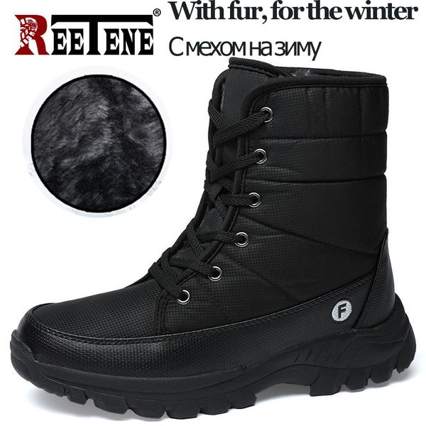 reetene newly men winter snow boots outdoor hiking shoes men plus velvet keep warm cotton boots waterproof mans footwear, Black
reetene newly men winter snow boots outdoor hiking shoes men plus velvet keep warm cotton boots waterproof mans footwear, Black