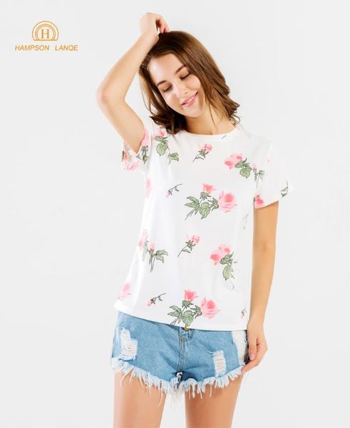 women's t-shirt chinese style pink ink rose nice flower print women t shirt 2021 summer elegant short sleeve fashion tee femme, White
women's t-shirt chinese style pink ink rose nice flower print women t shirt 2021 summer elegant short sleeve fashion tee femme, White
