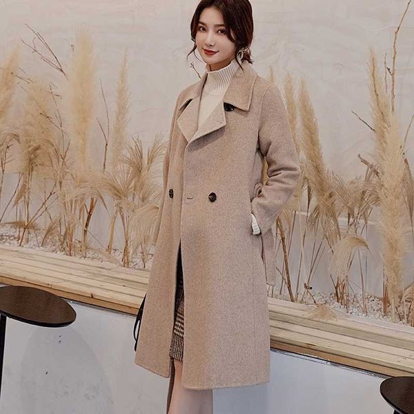 20 new women double-faced wool coat long lapel knit cardigan coat upscale fashion trend women frseucag brand, Black
20 new women double-faced wool coat long lapel knit cardigan coat upscale fashion trend women frseucag brand, Black