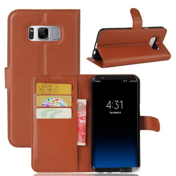 samsung s8 mobile phone leather cover tpu soft rubber mobile phone shell left and right insertion card support cover litchi pattern
samsung s8 mobile phone leather cover tpu soft rubber mobile phone shell left and right insertion card support cover litchi pattern