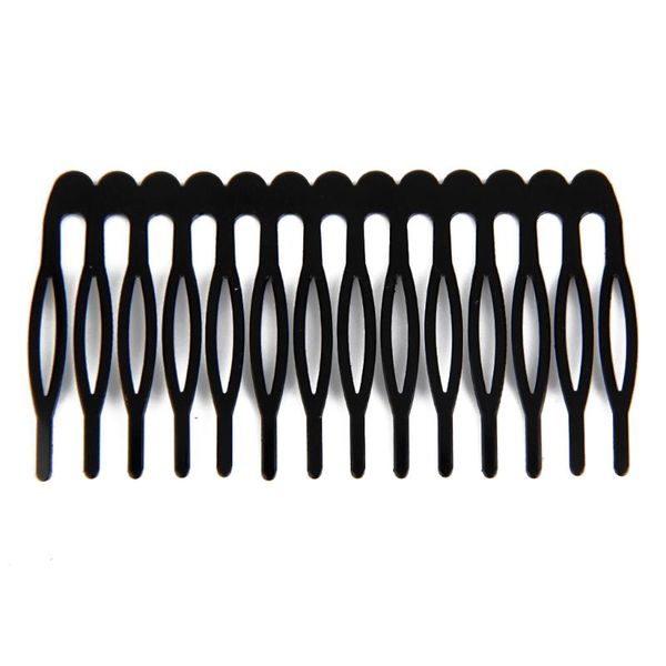 5pcs fashion simple women's black metal 14 teeth hair comb clip hairpin, Golden;silver
5pcs fashion simple women's black metal 14 teeth hair comb clip hairpin, Golden;silver