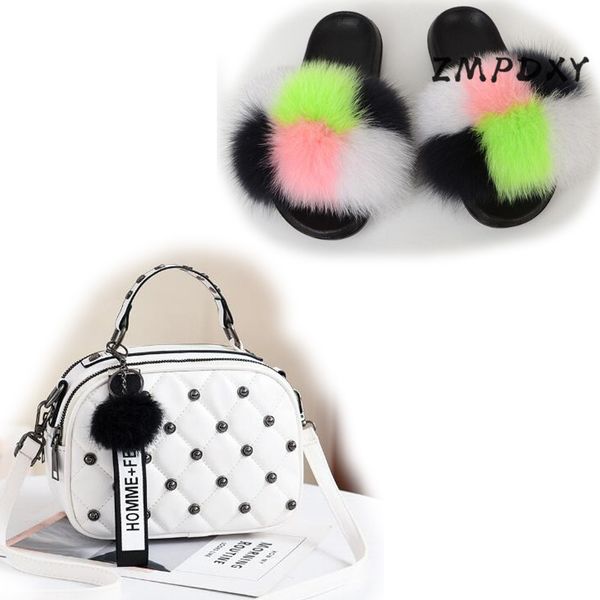 women's candy crossbody purse ladies real fur slippers female fluffy slides jelly shoulder bag shoes sets furry flip flops, Black
women's candy crossbody purse ladies real fur slippers female fluffy slides jelly shoulder bag shoes sets furry flip flops, Black