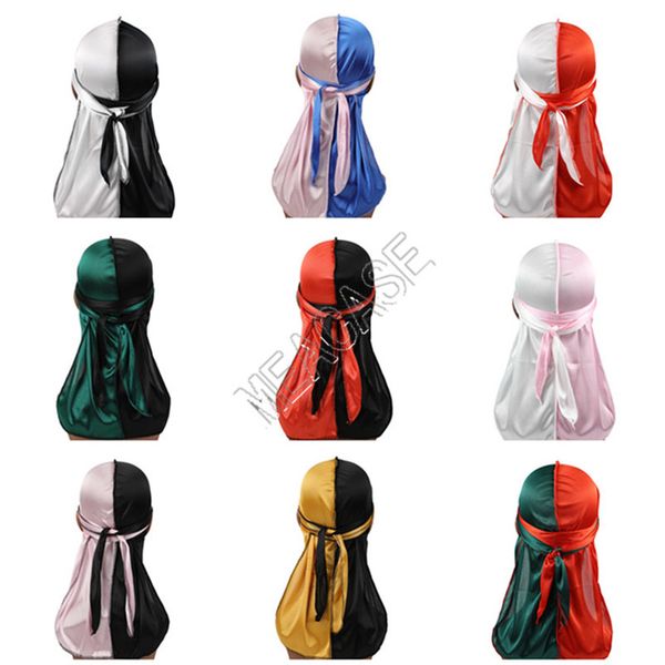 designers durags patchwork color turban shiny silky durag bandana men women long tail pirate caps headbands hair cover accessories d82412, Yellow
designers durags patchwork color turban shiny silky durag bandana men women long tail pirate caps headbands hair cover accessories d82412, Yellow