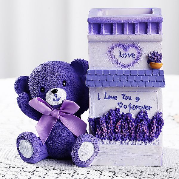 cute purple lavender bear pen holder fashion desk resin decorations creative student gift
cute purple lavender bear pen holder fashion desk resin decorations creative student gift
