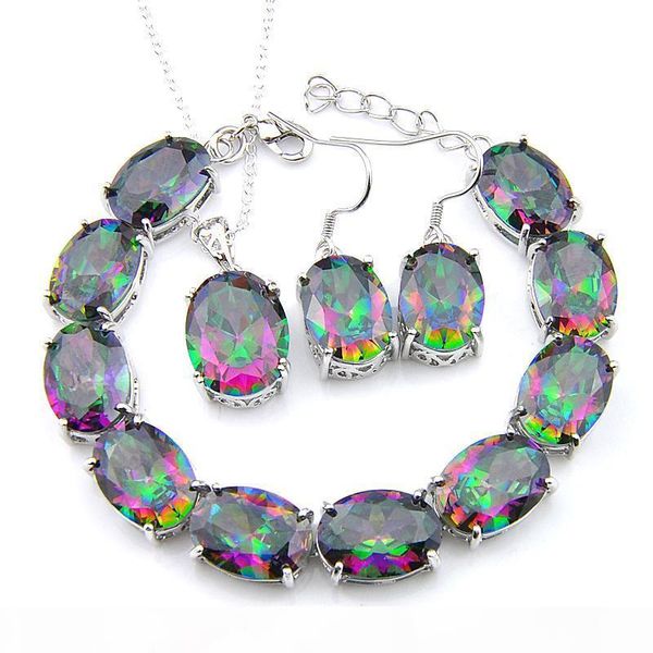 3pcs lot ring earring bracelets jewelry setsfashion glary 925 sterling silver oval gemstone jewelry rainbow mystic z jewelry, Black
3pcs lot ring earring bracelets jewelry setsfashion glary 925 sterling silver oval gemstone jewelry rainbow mystic z jewelry, Black
