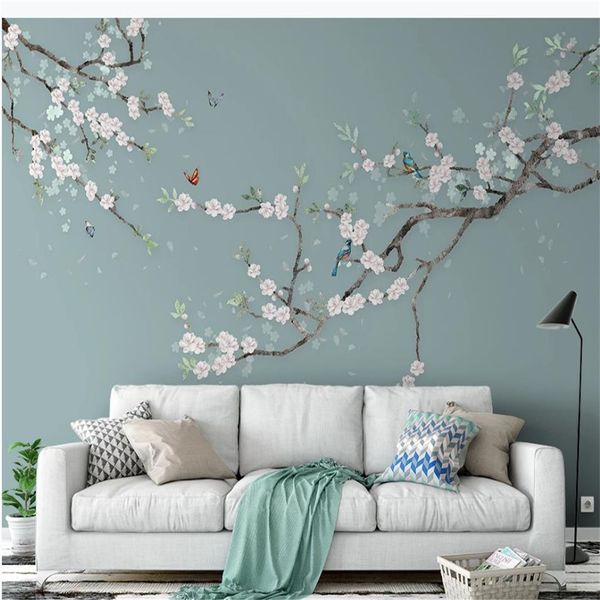 3d landscape wallpaper hand-painted flowers and birds wallpapers plum blossom new chinese sofa tv background wall
3d landscape wallpaper hand-painted flowers and birds wallpapers plum blossom new chinese sofa tv background wall