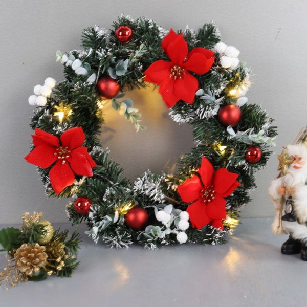 40cm led christmas wreath with artificial pine cones berries and flowers holiday front door hanging decoration couronne noel dro
40cm led christmas wreath with artificial pine cones berries and flowers holiday front door hanging decoration couronne noel dro