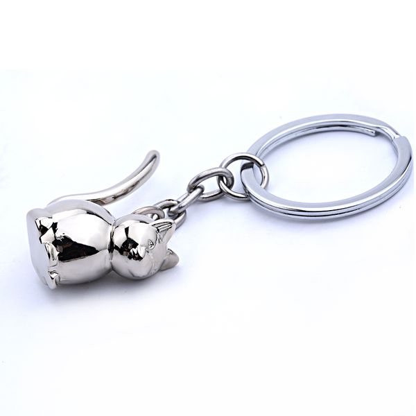 3d cat keychain cute key ring for women kitten lucky cat key chain key holder mens car portachiavi chaveiro llaveros bag chadding party gift, Silver
3d cat keychain cute key ring for women kitten lucky cat key chain key holder mens car portachiavi chaveiro llaveros bag chadding party gift, Silver