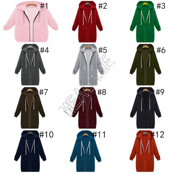 woman clothes designer solid color hooded long sleeved plus fleece sweater 2020 fall winter women mid-length zipper jacket coat d82606, Black;brown
woman clothes designer solid color hooded long sleeved plus fleece sweater 2020 fall winter women mid-length zipper jacket coat d82606, Black;brown