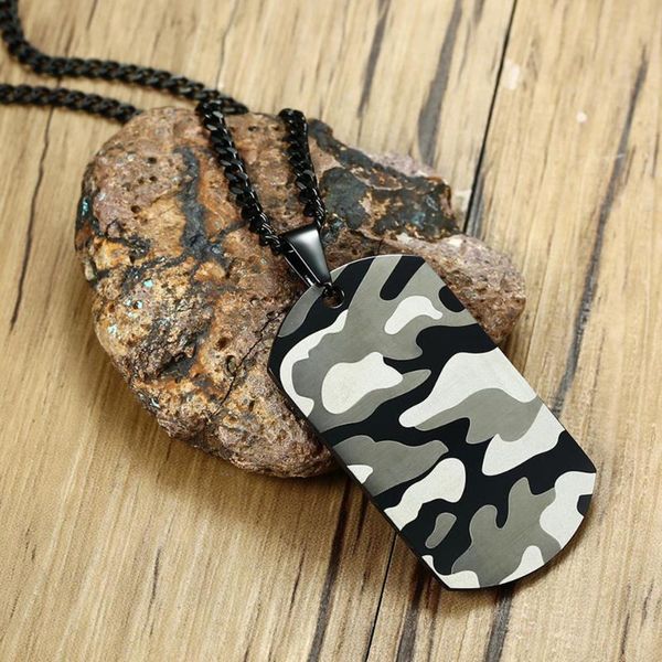 stainless steel camouflage dog tag pendant necklace soldiers marine corps necklaces jewellery gift women men, Silver
stainless steel camouflage dog tag pendant necklace soldiers marine corps necklaces jewellery gift women men, Silver