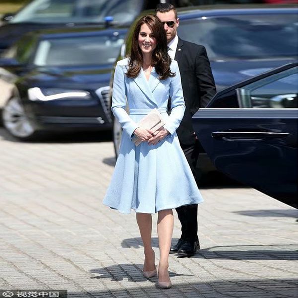 women's wool & blends princess kate middleton uk runway 2021 spring and autumn cotton linen sky blue windbreaker jacket slim party dres, Black
women's wool & blends princess kate middleton uk runway 2021 spring and autumn cotton linen sky blue windbreaker jacket slim party dres, Black