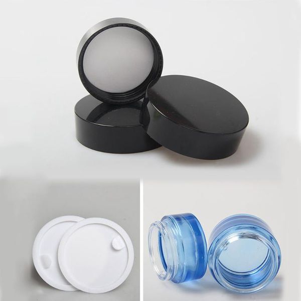 blue empty glass beauty cream jar with black cap 50g sale 
blue empty glass beauty cream jar with black cap 50g sale