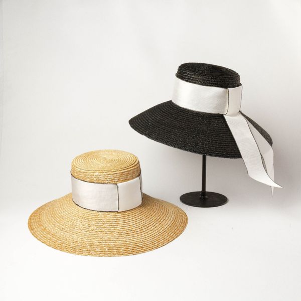 01907-hh7221 handmade straw simple ribbon lady sun cap women leisure holiday beach hat, Blue;gray
01907-hh7221 handmade straw simple ribbon lady sun cap women leisure holiday beach hat, Blue;gray