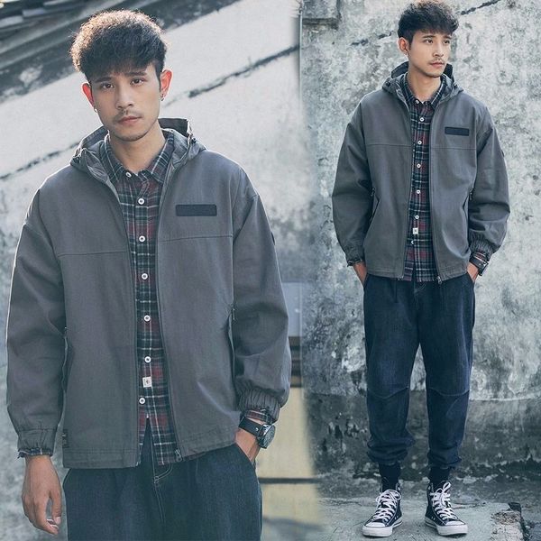 2020 tide student korean version of the jacket men's hong kong wind casual loose men's workwear youth jacket, Black;brown
2020 tide student korean version of the jacket men's hong kong wind casual loose men's workwear youth jacket, Black;brown