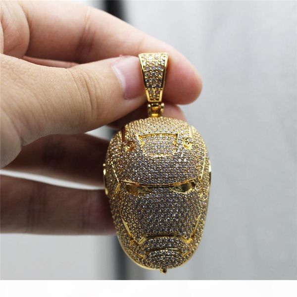 hip hop iced out iron man pendant necklace micro paved lab diamond gold silver plated mens jewelry gift
hip hop iced out iron man pendant necklace micro paved lab diamond gold silver plated mens jewelry gift