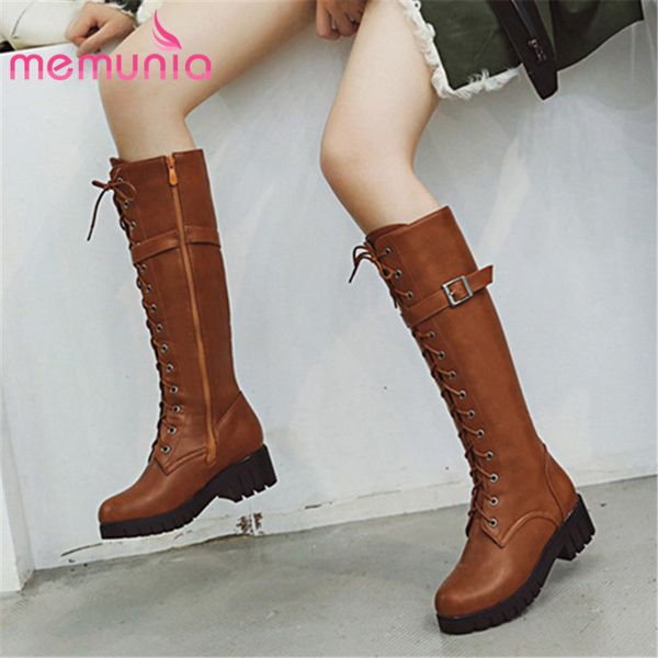 boots memunia 2021 arrival women knee high round toe buckle square heels platform shoes autumn motorcycle woman, Black
boots memunia 2021 arrival women knee high round toe buckle square heels platform shoes autumn motorcycle woman, Black