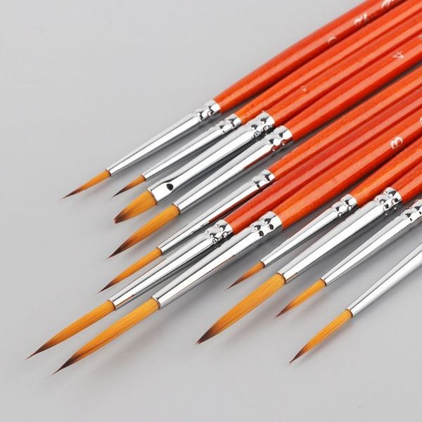 Cheap Paint Brushes 11pcs/set Professional Detail Paint Brush Fine Pointed Tip Miniature Brushes For Acrylic Watercolor Oil Drawing Kits, Default
Cheap Paint Brushes 11pcs/set Professional Detail Paint Brush Fine Pointed Tip Miniature Brushes For Acrylic Watercolor Oil Drawing Kits, Default