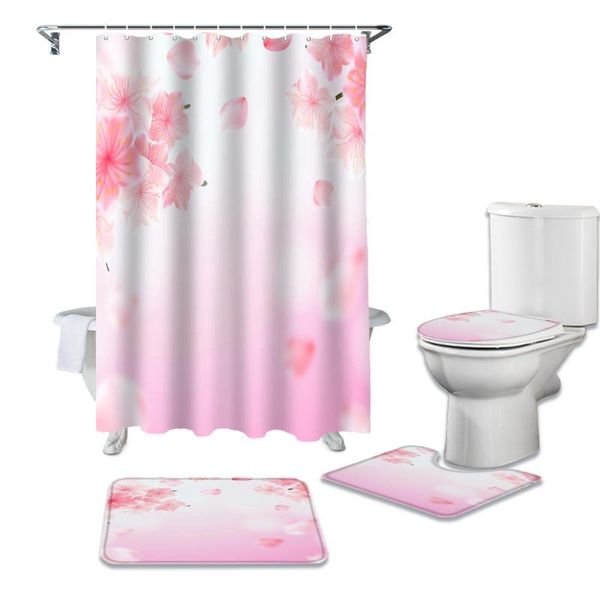 shower curtains pink graded flower spring durable waterproof curtain set bathroom rugs carpet toilet seat cover pad floor mat
shower curtains pink graded flower spring durable waterproof curtain set bathroom rugs carpet toilet seat cover pad floor mat