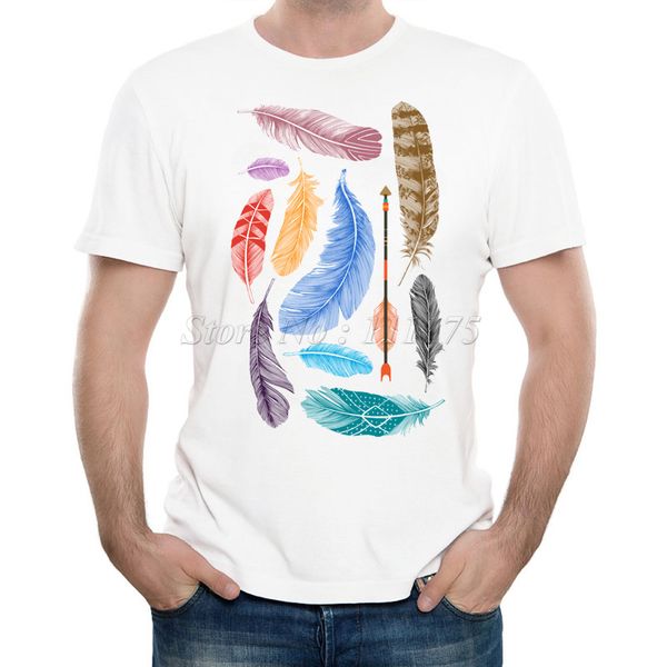 new arrivals 2019 men's summer fashion birds feather printed t shirt cool casual short sleeve tee
new arrivals 2019 men's summer fashion birds feather printed t shirt cool casual short sleeve tee