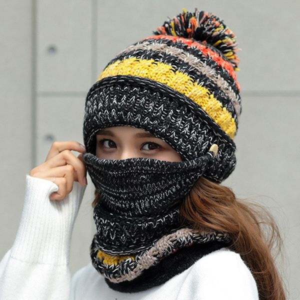beanie/skull caps winter mask hat scarf set thick warm women accessories fleece inside knitted 3pcs riding hats, Blue;gray
beanie/skull caps winter mask hat scarf set thick warm women accessories fleece inside knitted 3pcs riding hats, Blue;gray