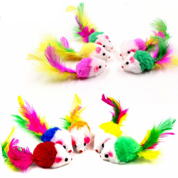 plush mouse cat teaser toy simulation colorful feather tail false mouse bite resistant funny cats toy kitten catch scratch toys
plush mouse cat teaser toy simulation colorful feather tail false mouse bite resistant funny cats toy kitten catch scratch toys
