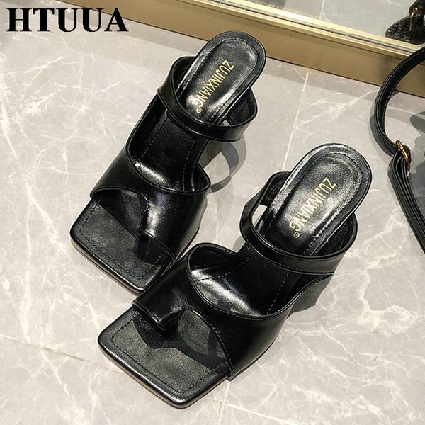 htuua fashion brand design high heel slides ladies 2020 new summer split toe slippers women casual outdoor sandals shoes sx3926, Black
htuua fashion brand design high heel slides ladies 2020 new summer split toe slippers women casual outdoor sandals shoes sx3926, Black