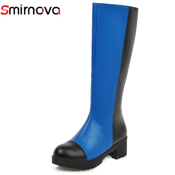 smirnova 2020 knee high boots women mixed color round toe square heel platform boots autumn winter fashion shoes woman, Black
smirnova 2020 knee high boots women mixed color round toe square heel platform boots autumn winter fashion shoes woman, Black