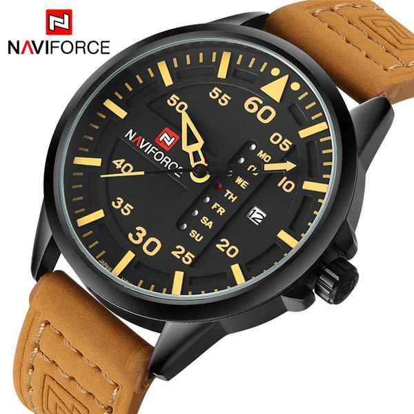 wristwatches naviforce men watch date week sport mens watches army business leather band quartz male clock 9074, Slivery;brown
wristwatches naviforce men watch date week sport mens watches army business leather band quartz male clock 9074, Slivery;brown