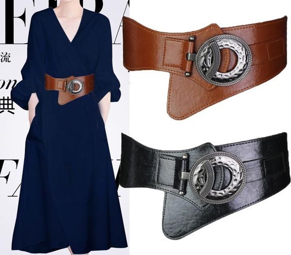 fashion luxury designer vintage wide elastic casual genuine leather belt for woman female geometric metal buckle 80cm, Black;brown
fashion luxury designer vintage wide elastic casual genuine leather belt for woman female geometric metal buckle 80cm, Black;brown