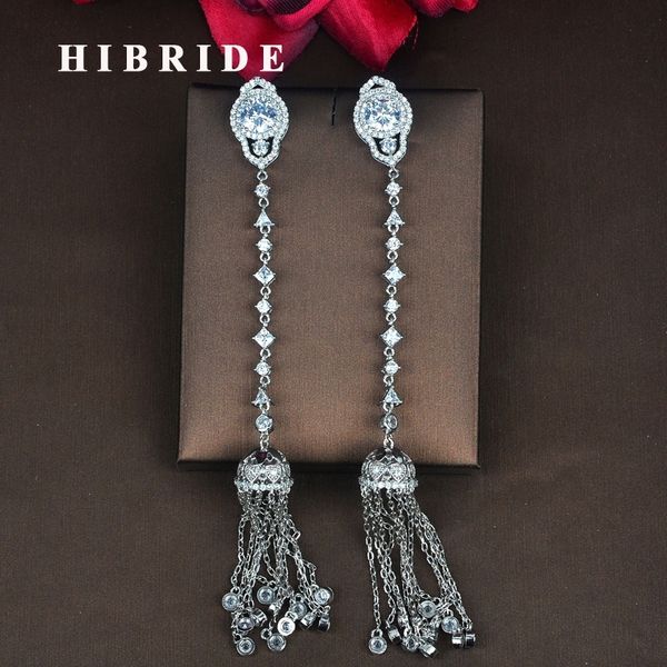 hibride fashion clear cubic zircon women long chain tassel earrings pendientes boucle d'oreille jewelry brincos wholsale e-833 200923, Silver
hibride fashion clear cubic zircon women long chain tassel earrings pendientes boucle d'oreille jewelry brincos wholsale e-833 200923, Silver