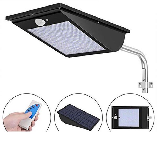 11000mah Outdoor Led Solar Light 110 Led Motion Sensor Lights Super Bright Security Night Flood Light With 3 Mode Remote Control