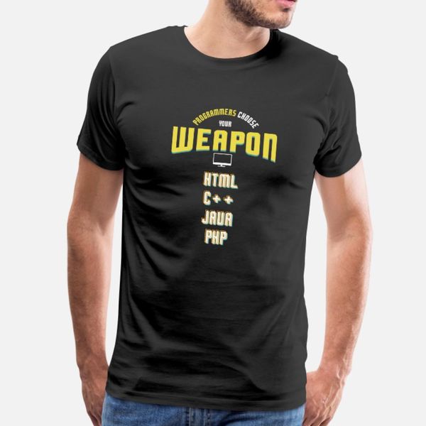 programmers choose your weapon i programming langu t shirt men designs short sleeve crew neck unique fitness comical spring autumn family
programmers choose your weapon i programming langu t shirt men designs short sleeve crew neck unique fitness comical spring autumn family