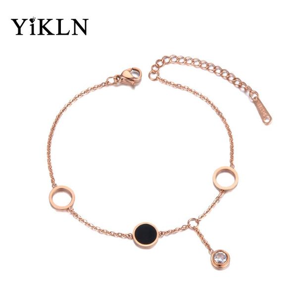 link, chain yikln bohemia stainless steel black acrylic & link bracelets for women trendy cz crystal charm bracelet jewelry yb19054
link, chain yikln bohemia stainless steel black acrylic & link bracelets for women trendy cz crystal charm bracelet jewelry yb19054