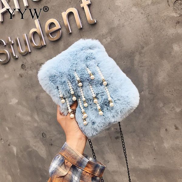 plush crossbody bag fashion with chain & contrast color & soft surface with plastic pearl solid
plush crossbody bag fashion with chain & contrast color & soft surface with plastic pearl solid