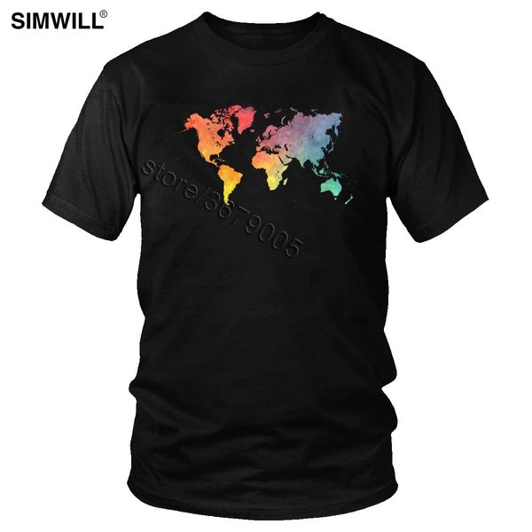 цвет карты мира t-shirt мода urban хлопок рубашки мужчин с коротким рукавом круглый шеи путешественник graphic art tee casual summer тенниск
цвет карты мира t-shirt мода urban хлопок рубашки мужчин с коротким рукавом круглый шеи путешественник graphic art tee casual summer тенниск