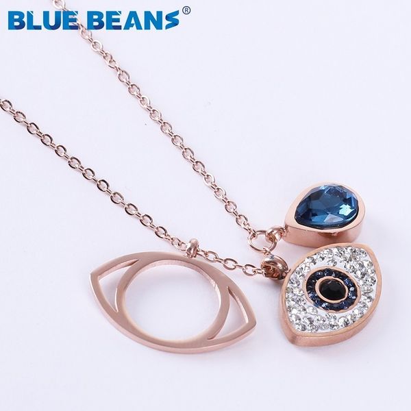 necklace stainless steel blue crystal evil eye necklaces rhinestone pendants women long chain fashion jewelry pendants rose gold, Silver
necklace stainless steel blue crystal evil eye necklaces rhinestone pendants women long chain fashion jewelry pendants rose gold, Silver