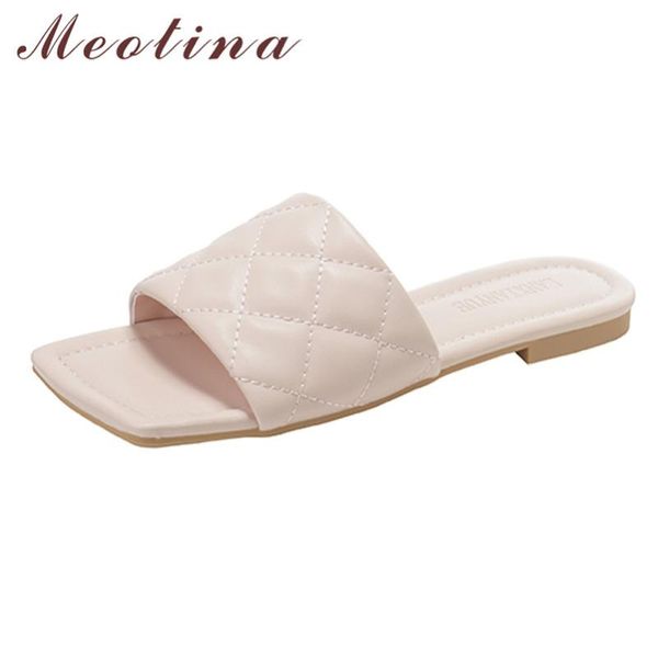 meotina women slippers flat shoes square toe flats beach slides female summer causal sandals ladies yellow white black blue 39
meotina women slippers flat shoes square toe flats beach slides female summer causal sandals ladies yellow white black blue 39