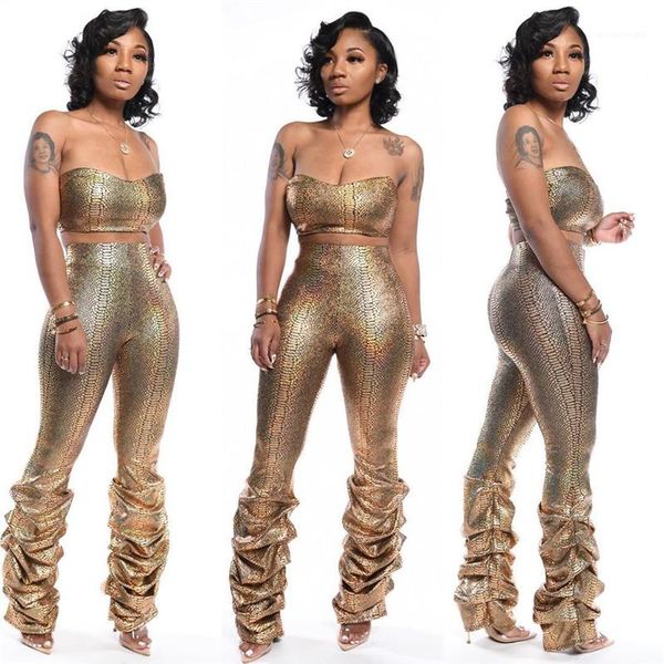 stacked leggings pants women two piece summer outfits pants set lady designer fashion suits solid color printed tube, White
stacked leggings pants women two piece summer outfits pants set lady designer fashion suits solid color printed tube, White