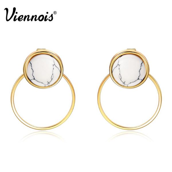 viennois new fashion light gold color circles stud earrings for women round simulated trendy jewelry accessories, Golden;silver
viennois new fashion light gold color circles stud earrings for women round simulated trendy jewelry accessories, Golden;silver