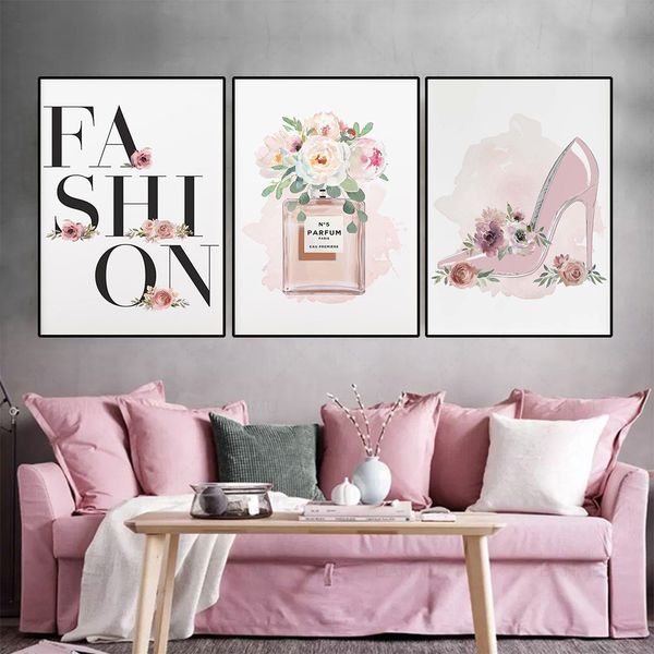 fashion poster flower rose high heels canvas print perfume makeup wall art canvas painting modern picture girl woman room decor
fashion poster flower rose high heels canvas print perfume makeup wall art canvas painting modern picture girl woman room decor